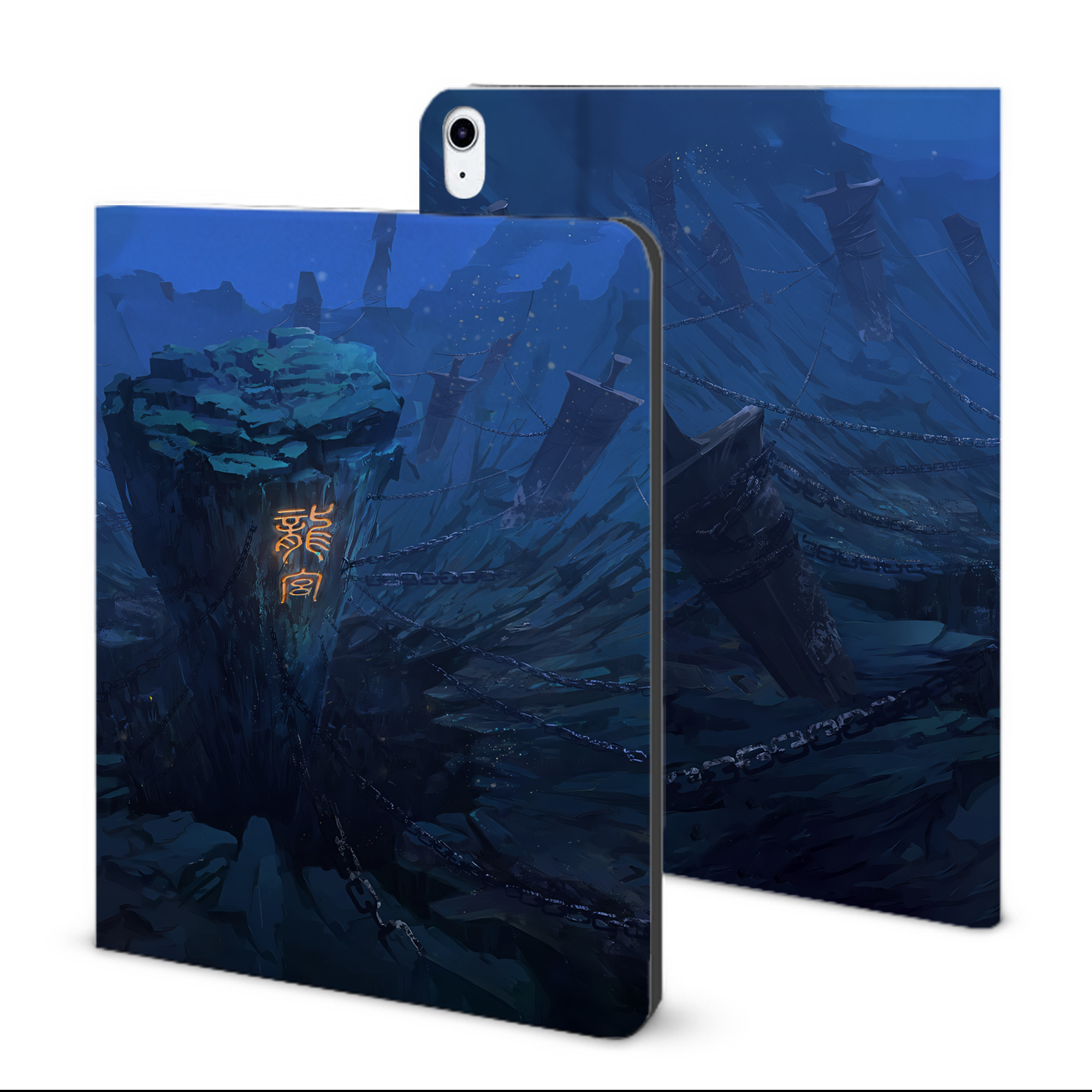 （画像用） Ne Zha 2 ナタ 魔童の大暴れ IPad ケース ブック型 PUレザー TPU 耐衝撃 軽量 薄型 ペン収納なし 全面保護 IPad 各モデル対応